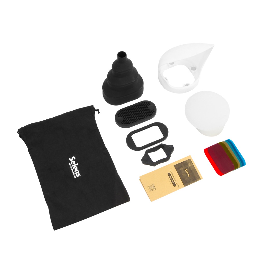 Snoot Flash Modifier - Selens Magnetic Flash Accessory Kit 7