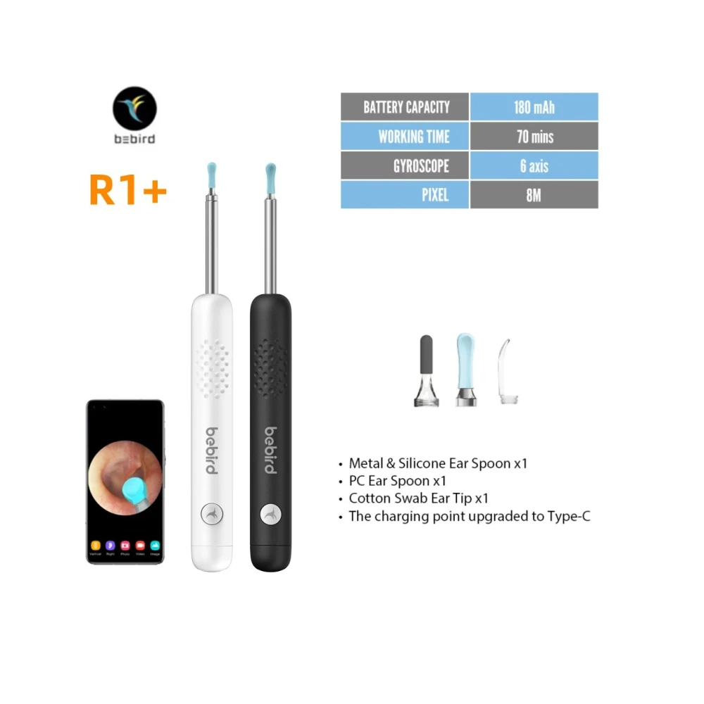 Bebird Smart Visual Ear Sticke - Iris Photography Led Lighting Pack ulasan dan harga
