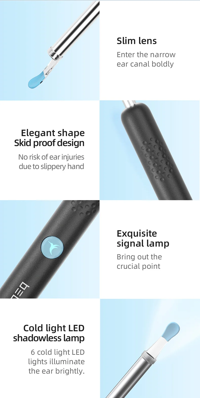 Bebird Smart Visual Ear Sticke - Iris Photography Led Lighting Pack ulasan dan harga