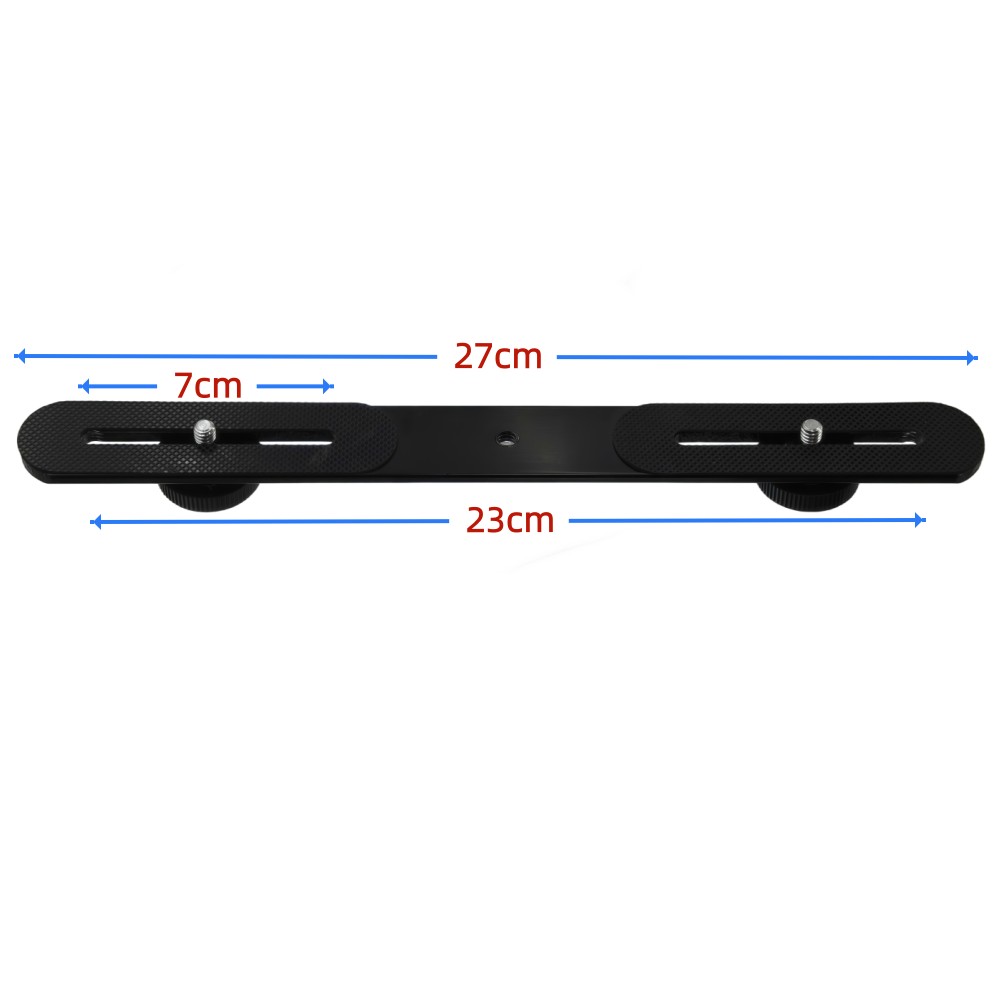 Dual Flash Bracket 1/4'' Screw - Iris Photography Led Lighting Pack ulasan dan harga