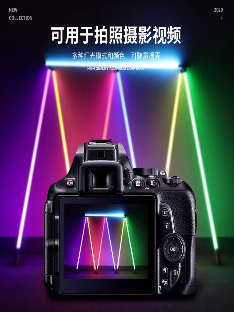 Charging LED lamp color handhe - Photography Lighting Composition ulasan dan harga