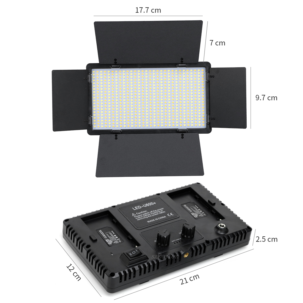 U600 LED Video Light Studio Li - Iris Photography Led Lighting Pack ulasan dan harga