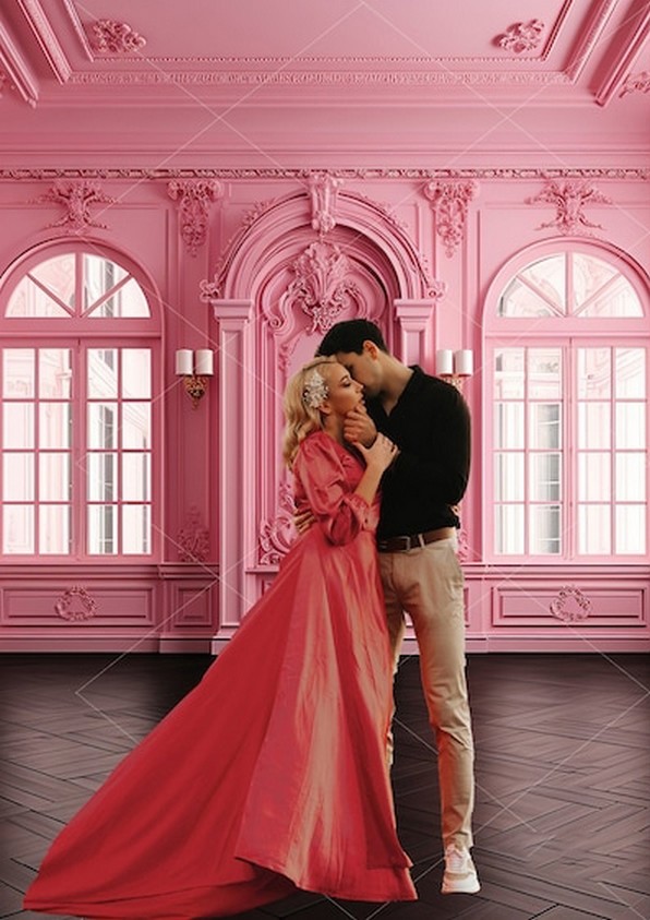 Pink Maternity Paneled Room Co - Photography Lighting Composition ulasan dan harga