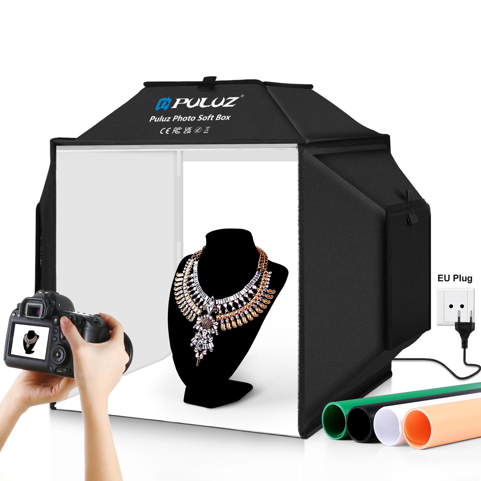 PULUZ 40cm Folding 72W 5500K S - Photography Lighting And Backdrop Kits ulasan dan harga