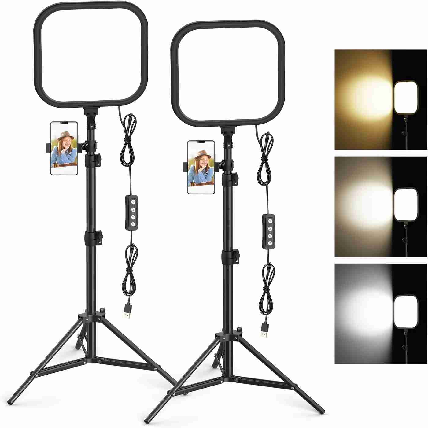 2Pack LED Video Light Kit 15W  - Altson Photography Video Lighting Kit ulasan dan harga