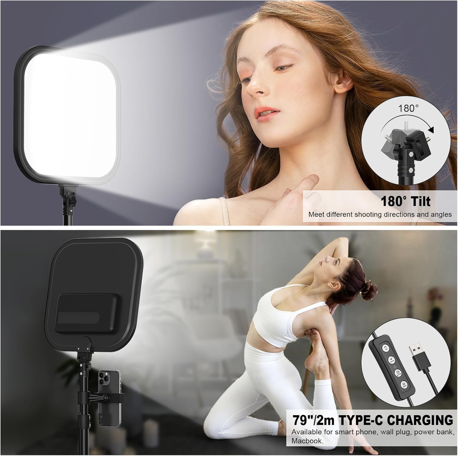 2Pack LED Video Light Kit 15W  - Altson Photography Video Lighting Kit ulasan dan harga