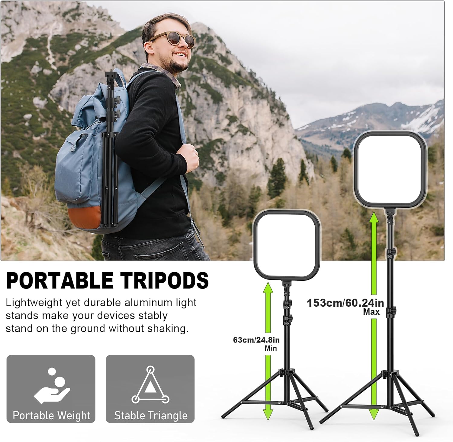 2Pack LED Video Light Kit 15W  - Altson Photography Video Lighting Kit ulasan dan harga