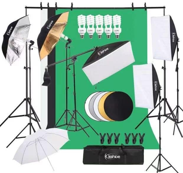 Photography Lighting Kit, Ligh - Photography Lighting And Backdrop Kits ulasan dan harga