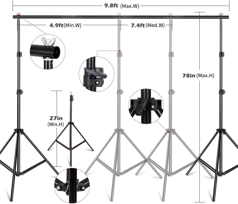 Photography Lighting Kit, Ligh - Photography Lighting And Backdrop Kits ulasan dan harga