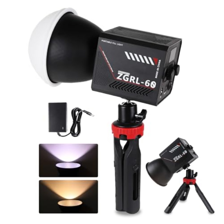 60W COB LED Video Light Handhe - Lighting In Photography Studio ulasan dan harga