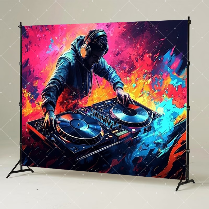 Hip Hop Music DJ Party Decorat - Lighting In Photography Studio ulasan dan harga