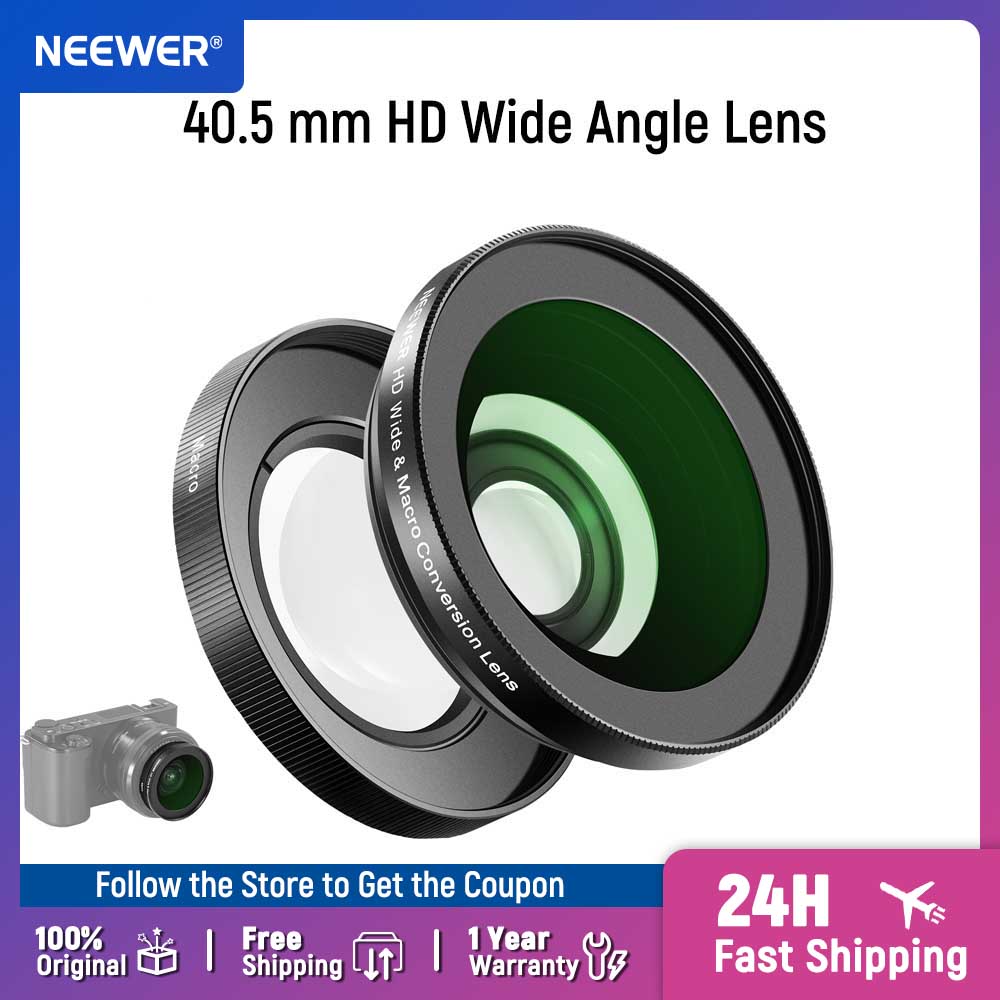 NEEWER 40.5mm HD Wide Angle Le - Sony Camera Zv-E10 ulasan dan harga