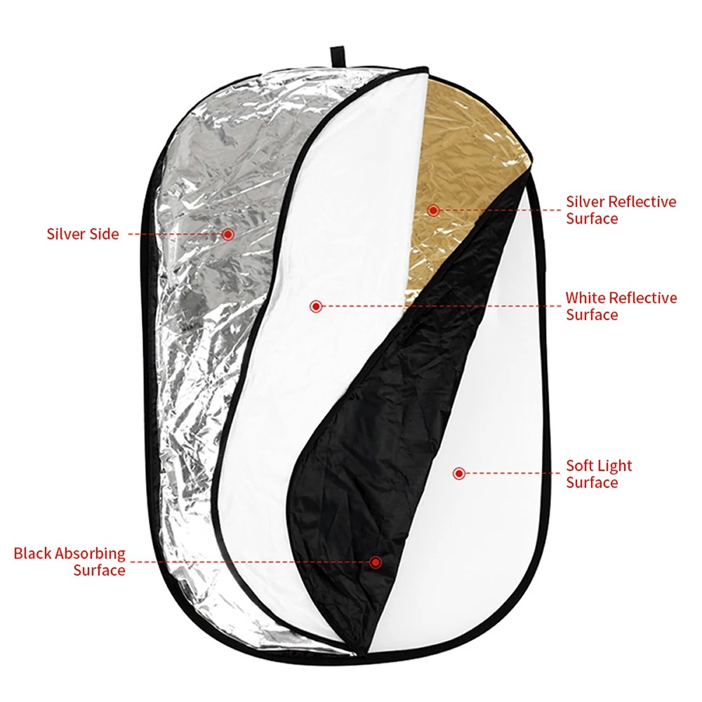 Portable 5 in 1 Collapsible Ph - Photography Lighting Reflector ulasan dan harga