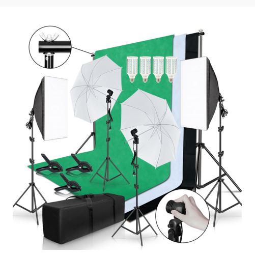 Gold Seller Full Set Photograp - Photography Lighting And Backdrop Kits ulasan dan harga