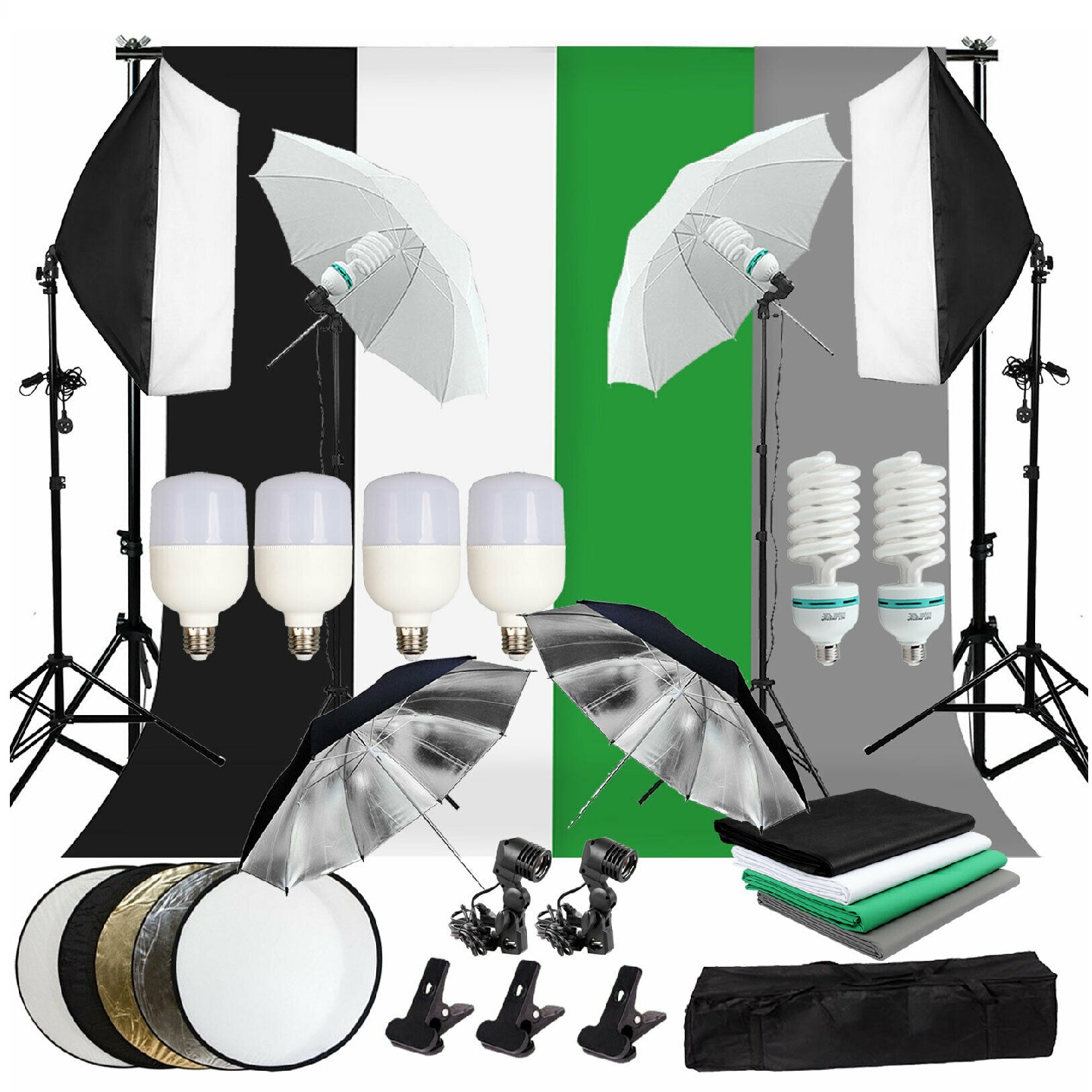 Gold Seller Full Set Photograp - Photography Lighting And Backdrop Kits ulasan dan harga