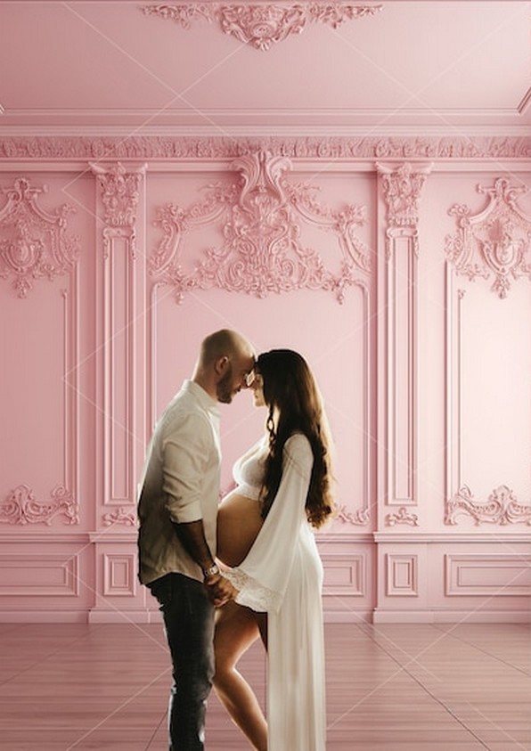 Pink Maternity Paneled Room Co - Photography Lighting Composition ulasan dan harga