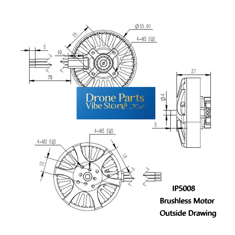 DParts1IP5008 KV370 Brushless  - Photography Lighting Material ulasan dan harga