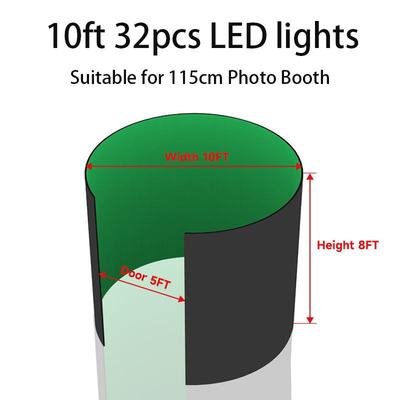 360 Photo Booth Enclosure Free - Photography Lighting And Backdrop Kits ulasan dan harga
